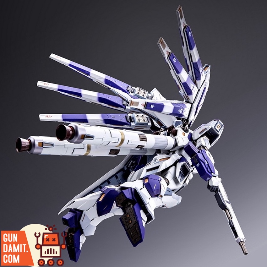 Booster kit installed on MB Hi-Nu Gundam side view Booster kit installed on MB Hi-Nu Gundam side view