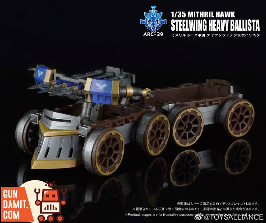 Steelwing Heavy Ballista action pose with banner Steelwing Heavy Ballista action pose with banner