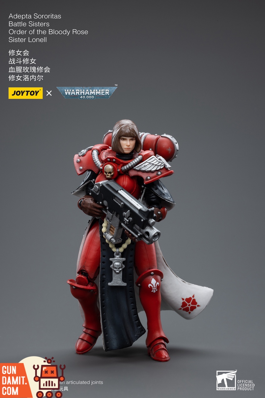 Sister Lonell rear view showing Bloody Rose tabard and cape Sister Lonell rear view showing Bloody Rose tabard and cape