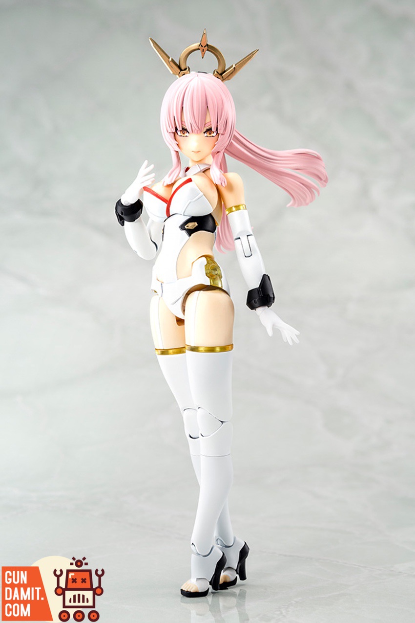 Kotobukiya Megami Device Amaterasu Regalia standing pose with gold crown Kotobukiya Megami Device Amaterasu Regalia standing pose with gold crown
