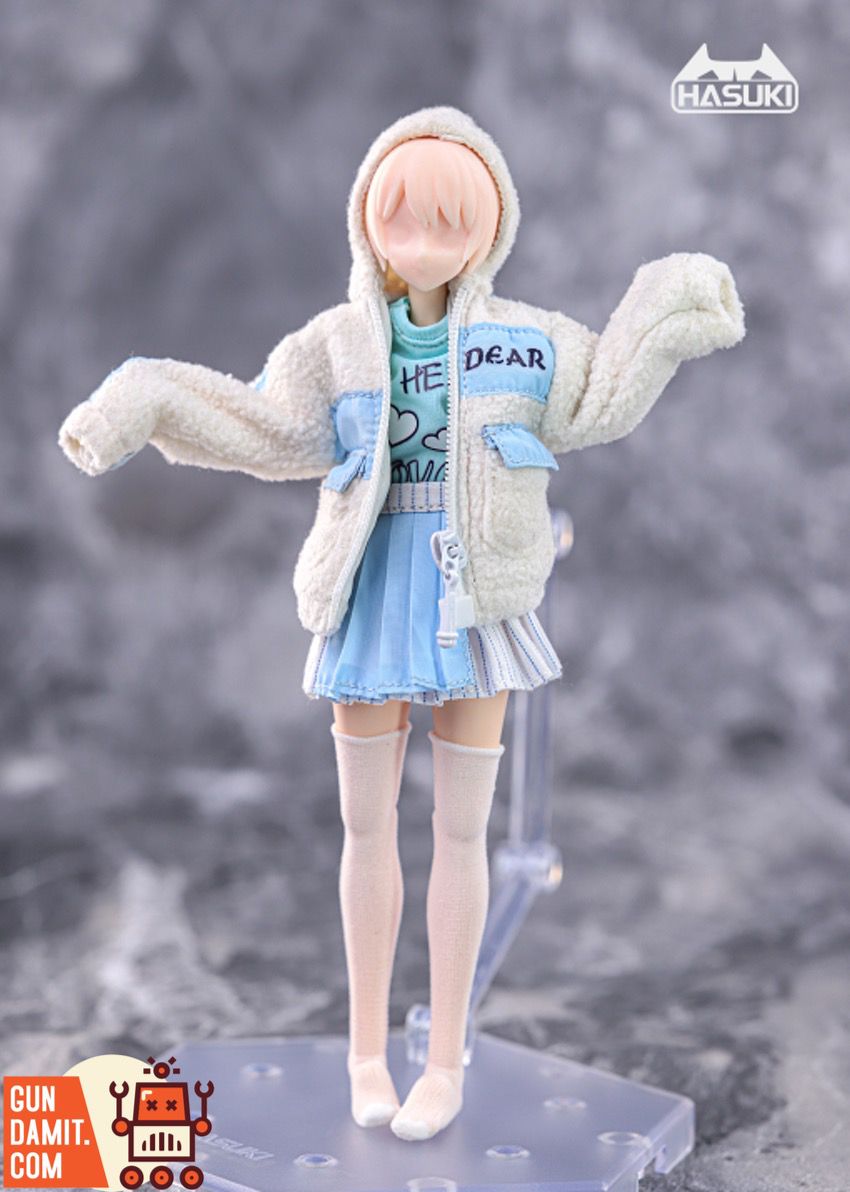 HASUKI 1/12 winter outfit rear view HASUKI 1/12 winter outfit rear view