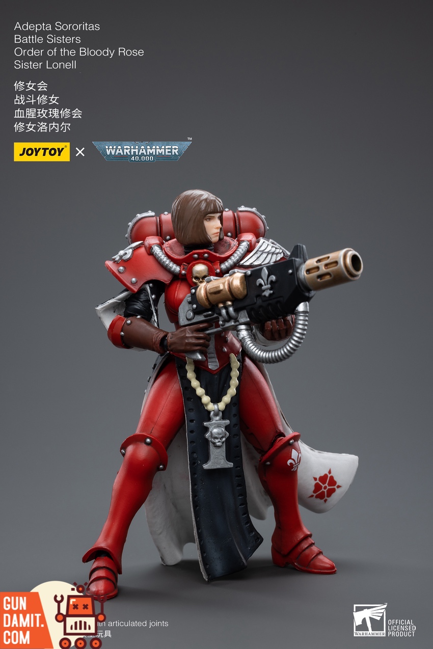 JoyToy Sister Lonell three-quarter action pose aiming bolter JoyToy Sister Lonell three-quarter action pose aiming bolter