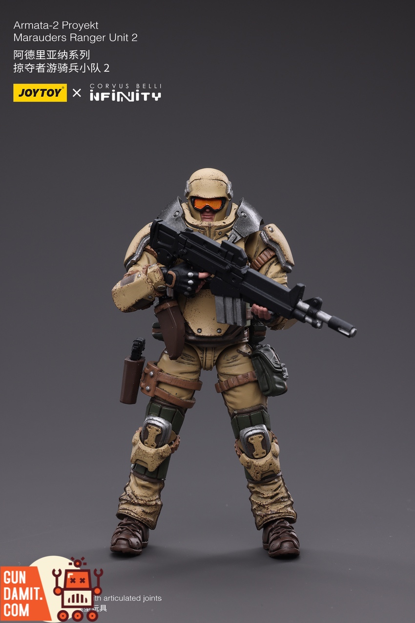 JoyToy 1/18 Infinity Armata-2 Marauders Ranger Unit 2 with heavy rifle in desert armor JoyToy 1/18 Infinity Armata-2 Marauders Ranger Unit 2 with heavy rifle in desert armor