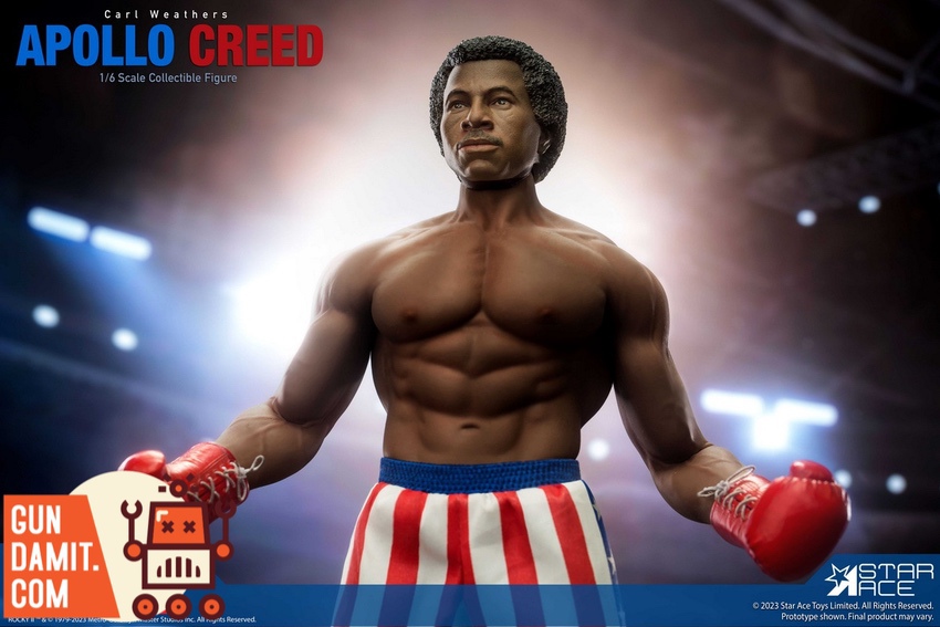 Star Ace SA0128 Apollo Creed muscular body and boxing shorts detail Star Ace SA0128 Apollo Creed muscular body and boxing shorts detail