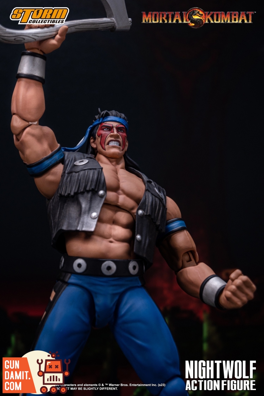 Storm Toys DCMK16 Nightwolf action fighting pose Storm Toys DCMK16 Nightwolf action fighting pose