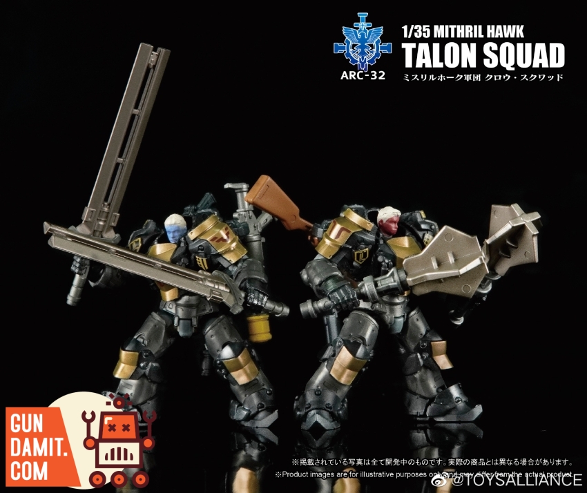 Toys Alliance 1/35 Mithril Hawk Talon Squad weapon loadout Toys Alliance 1/35 Mithril Hawk Talon Squad weapon loadout