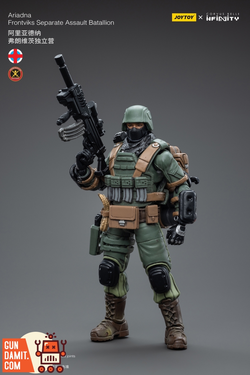JoyToy 1/18 Infinity Ariadna Frontviks figure accessories and gear layout JoyToy 1/18 Infinity Ariadna Frontviks figure accessories and gear layout