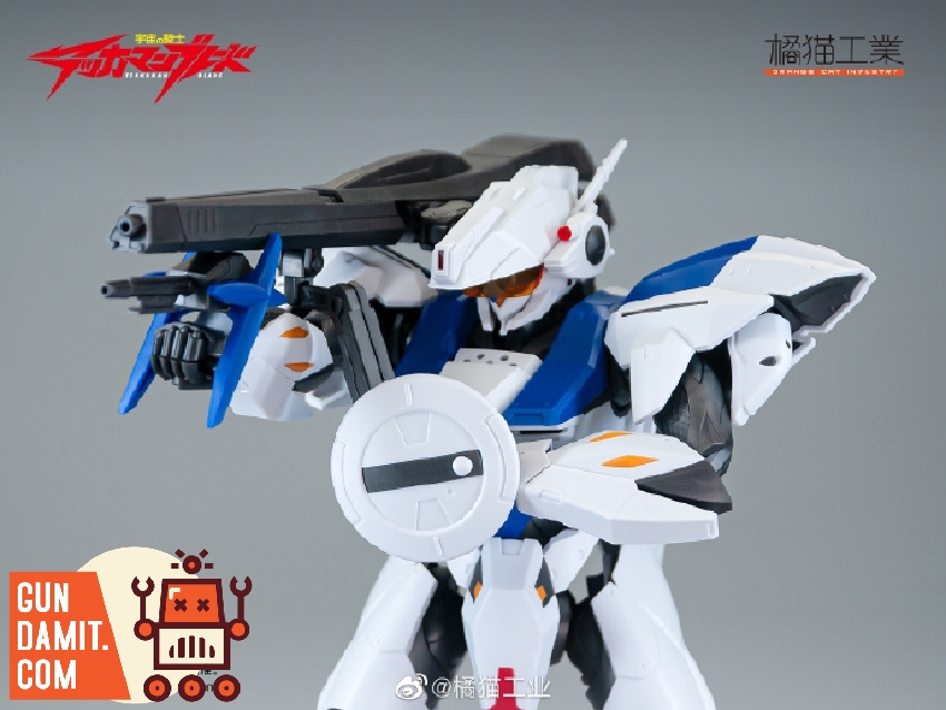 Orange Cat Industry Sol Tekkaman 2 Noal version side profile with lance weapon Orange Cat Industry Sol Tekkaman 2 Noal version side profile with lance weapon