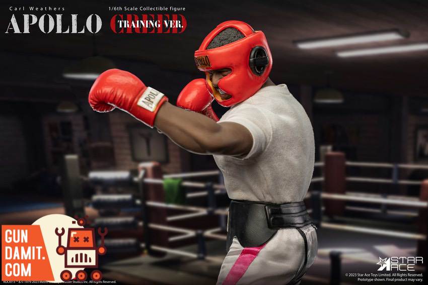 Star Ace Apollo Creed deluxe training outfit and gear detail Star Ace Apollo Creed deluxe training outfit and gear detail