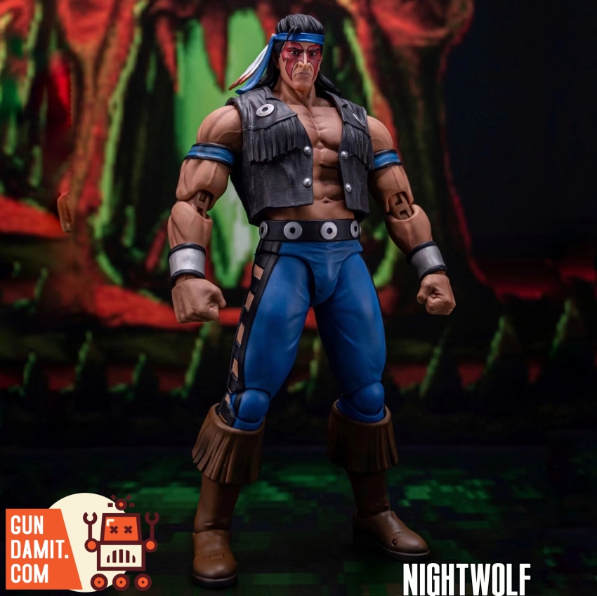 Storm Collectibles DCMK16 Mortal Kombat Nightwolf 1/12 figure standing battle pose Storm Collectibles DCMK16 Mortal Kombat Nightwolf 1/12 figure standing battle pose