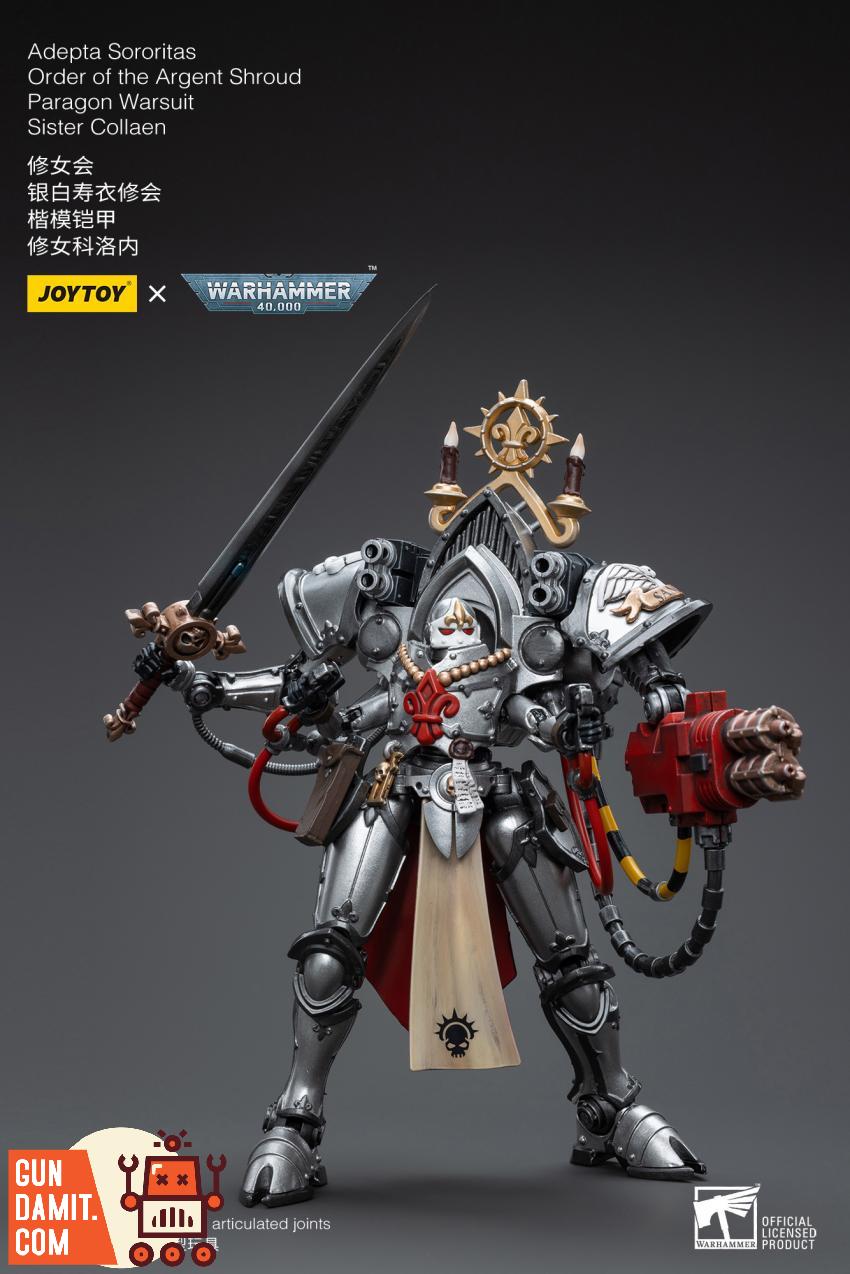 Paragon Warsuit Collaen weapon and accessory parts spread Paragon Warsuit Collaen weapon and accessory parts spread