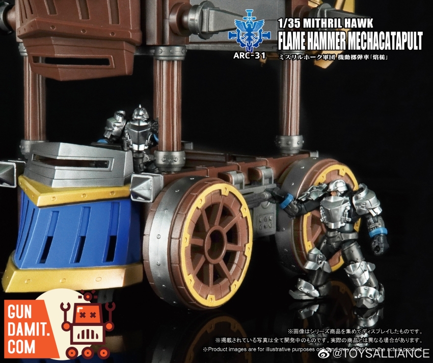 Toys Alliance 1/35 Mithril Hawk Flame Hammer tracked base detail Toys Alliance 1/35 Mithril Hawk Flame Hammer tracked base detail