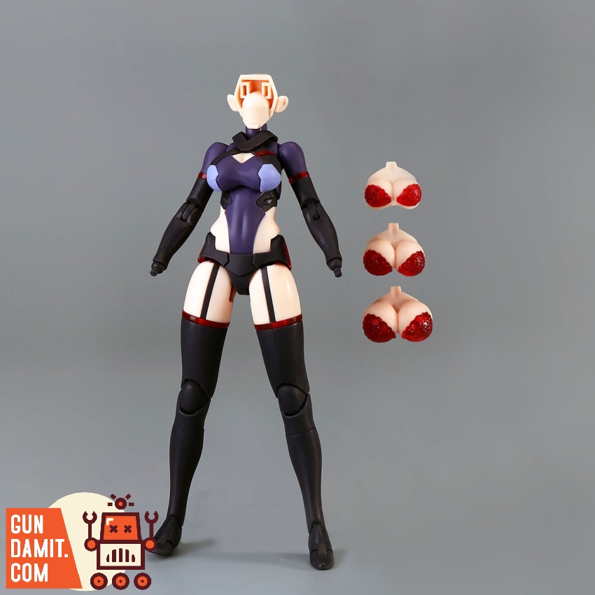 D House 1/12 mecha girl plain figure dark version with interchangeable parts D House 1/12 mecha girl plain figure dark version with interchangeable parts