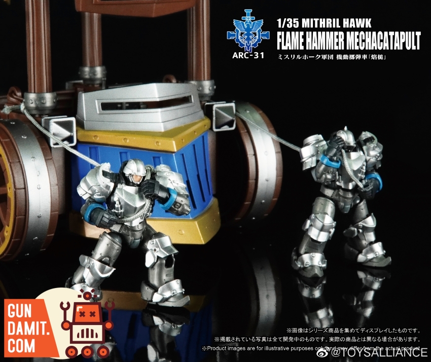 Toys Alliance ARC-31 mecha catapult cannon arm close-up Toys Alliance ARC-31 mecha catapult cannon arm close-up