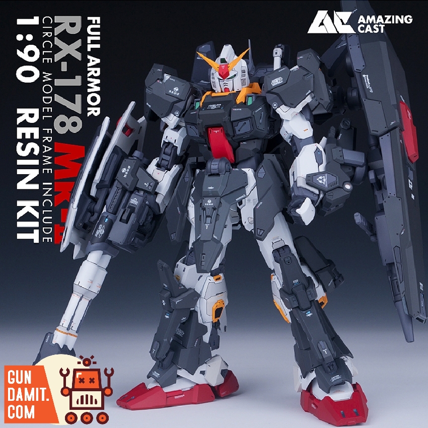 FA-178 Full Armor Gundam Mk-II expansion armor assembled front view FA-178 Full Armor Gundam Mk-II expansion armor assembled front view