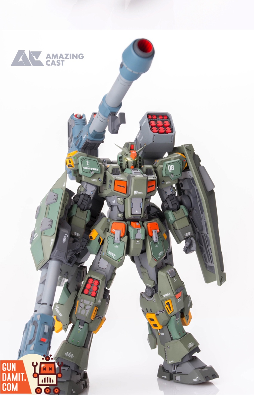 GDM Studio 1/100 FA-78 Full Armor Gundam resin kit front view with heavy weapons GDM Studio 1/100 FA-78 Full Armor Gundam resin kit front view with heavy weapons