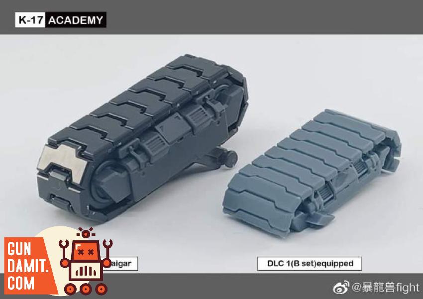 K-17 Academy GaoGaiGar upgrade close-up of leg armor detail K-17 Academy GaoGaiGar upgrade close-up of leg armor detail