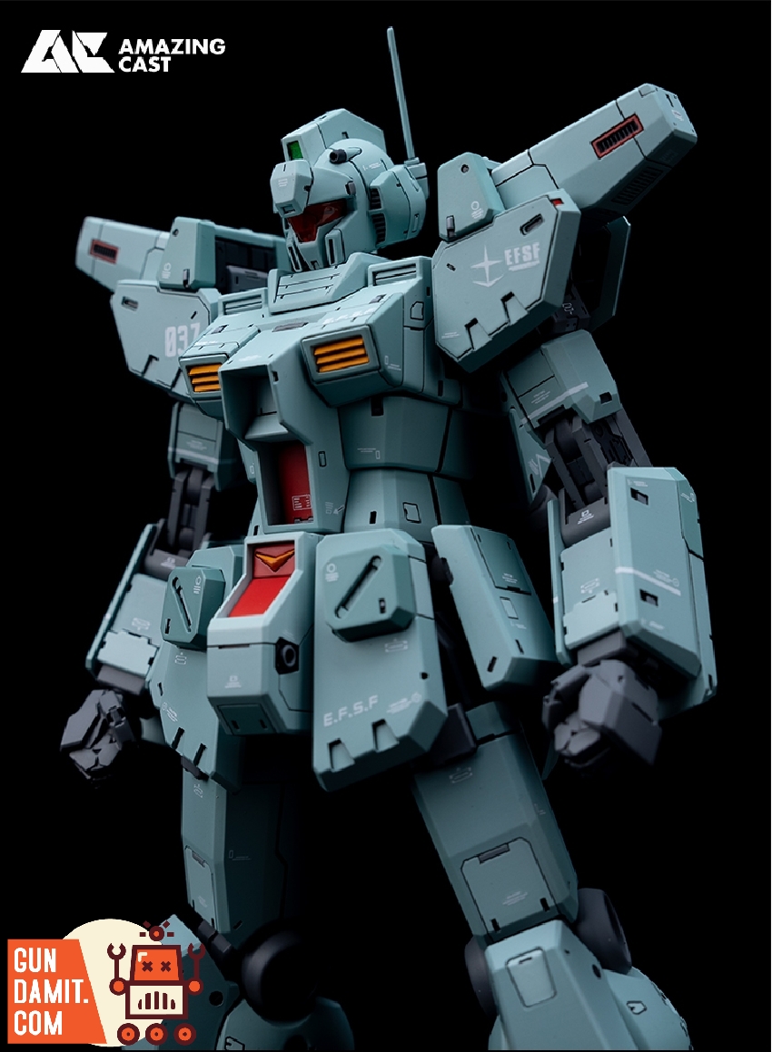1/100 GM Custom rear view with backpack thruster detail 1/100 GM Custom rear view with backpack thruster detail