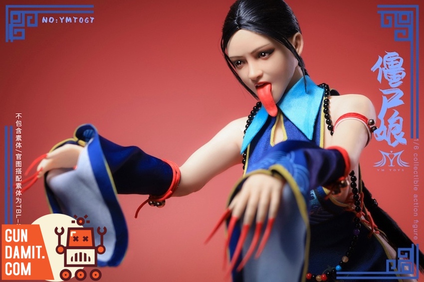Zombie Girl Chinese vampire full outfit details with Qing hat and talisman Zombie Girl Chinese vampire full outfit details with Qing hat and talisman