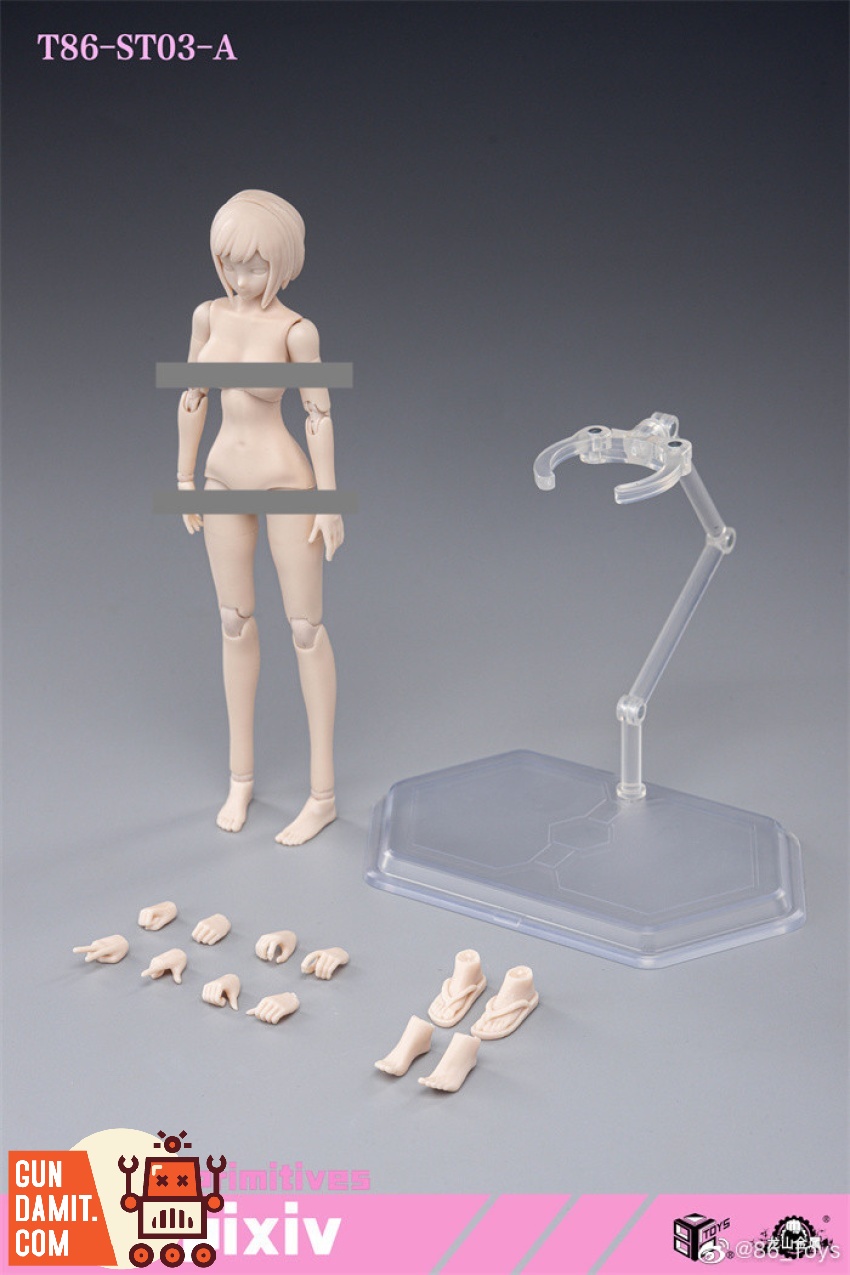 86Toys LongShan 1/12 T86-ST03-A Pixiv female body large version with accessories 86Toys LongShan 1/12 T86-ST03-A Pixiv female body large version with accessories