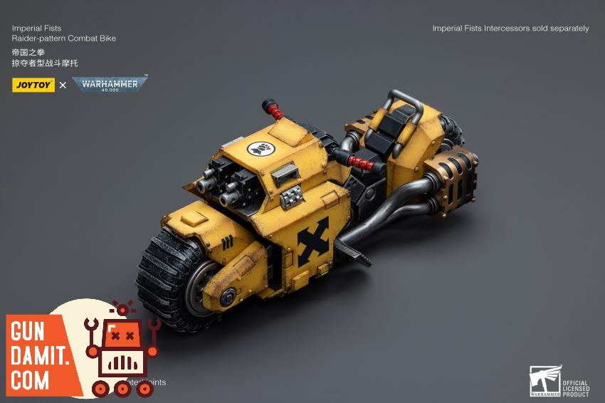 Imperial Fists yellow motorcycle with chapter X marking Imperial Fists yellow motorcycle with chapter X marking