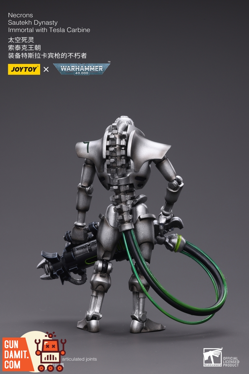 JoyToy Warhammer 40K Necrons Immortal Tesla Carbine articulation detail JoyToy Warhammer 40K Necrons Immortal Tesla Carbine articulation detail