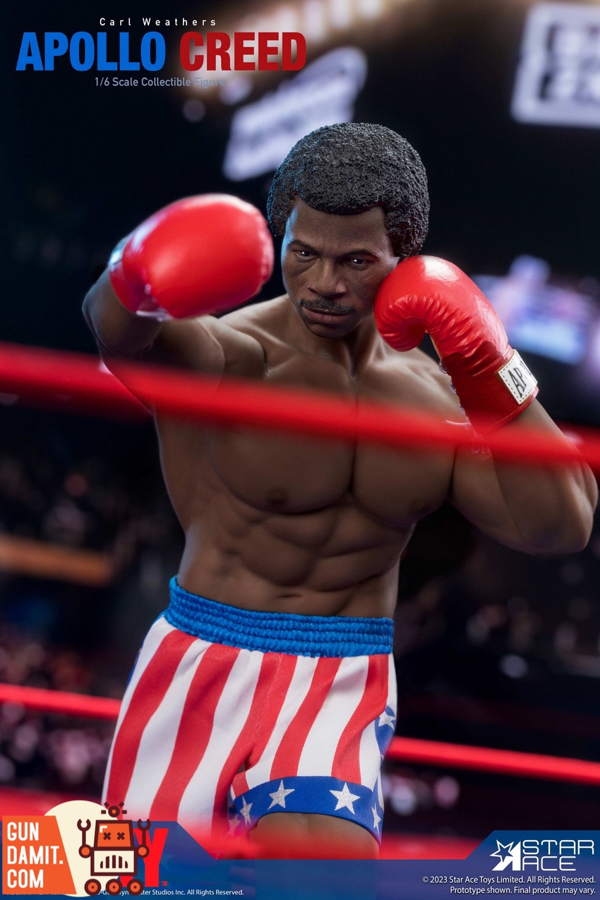 Star Ace Apollo Creed standard version ring corner scene Star Ace Apollo Creed standard version ring corner scene