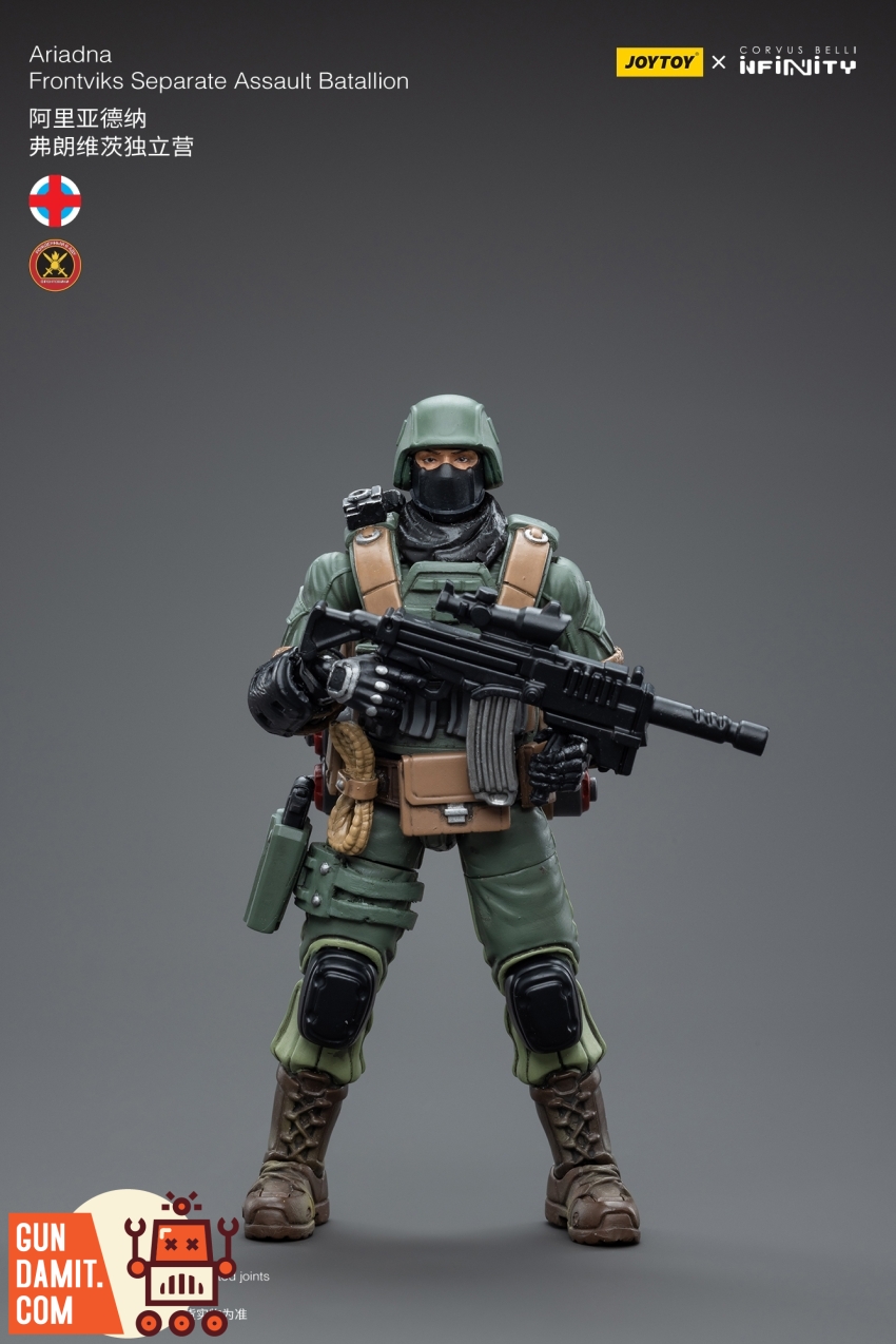 JoyToy 1/18 Infinity Ariadna Frontviks Separate Assault Battalion front view with rifle JoyToy 1/18 Infinity Ariadna Frontviks Separate Assault Battalion front view with rifle