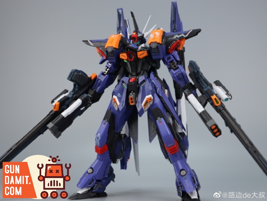 Infinite Dimension IN ERA+ Ruling model kit assembled front view with purple energy effects Infinite Dimension IN ERA+ Ruling model kit assembled front view with purple energy effects