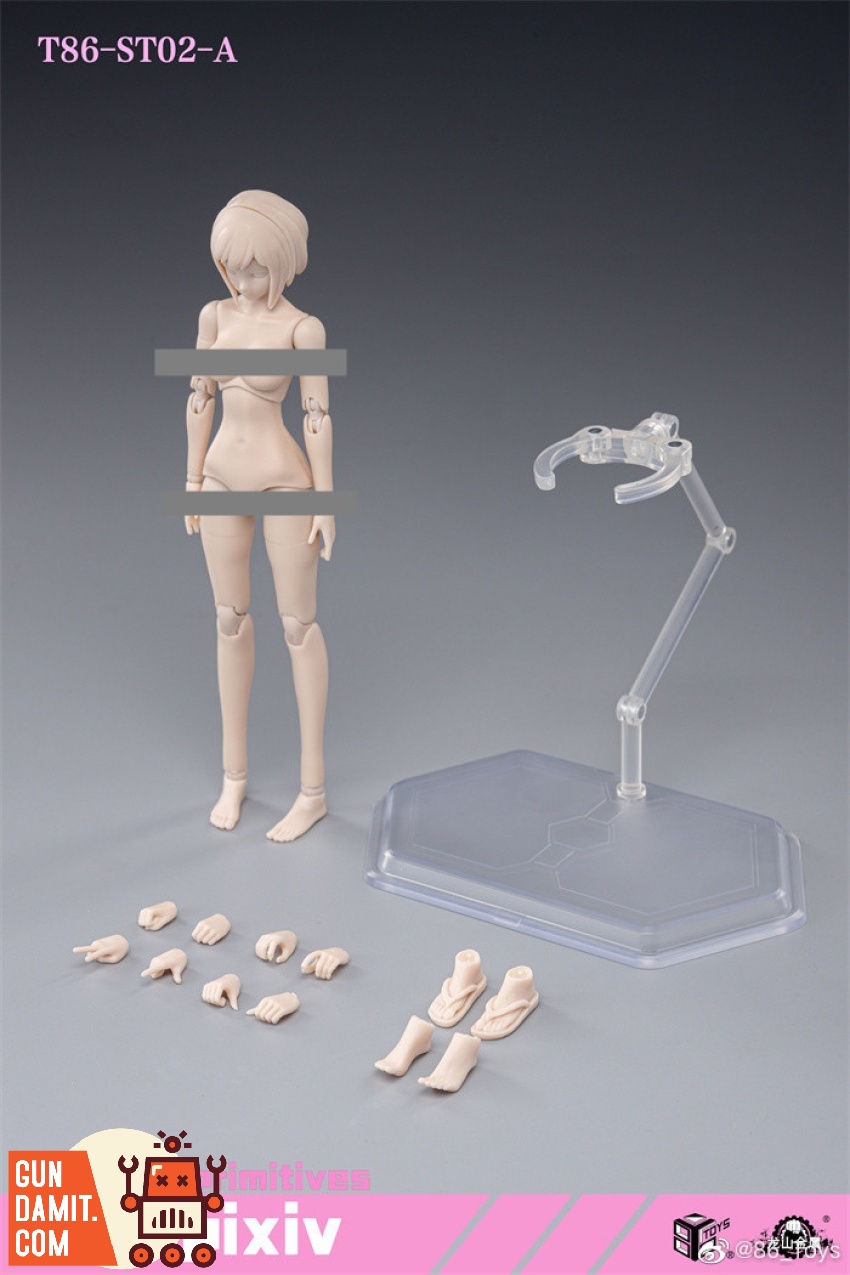 86Toys LongShan 1/12 T86-ST02-A Pixiv female body medium version with accessories 86Toys LongShan 1/12 T86-ST02-A Pixiv female body medium version with accessories