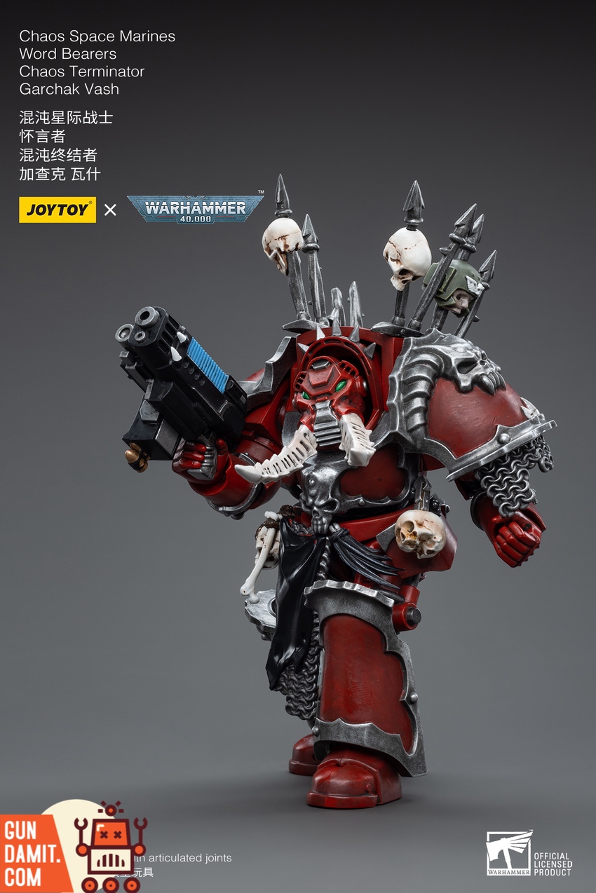 Garchak Vash Chaos Terminator side view holding weapon Garchak Vash Chaos Terminator side view holding weapon