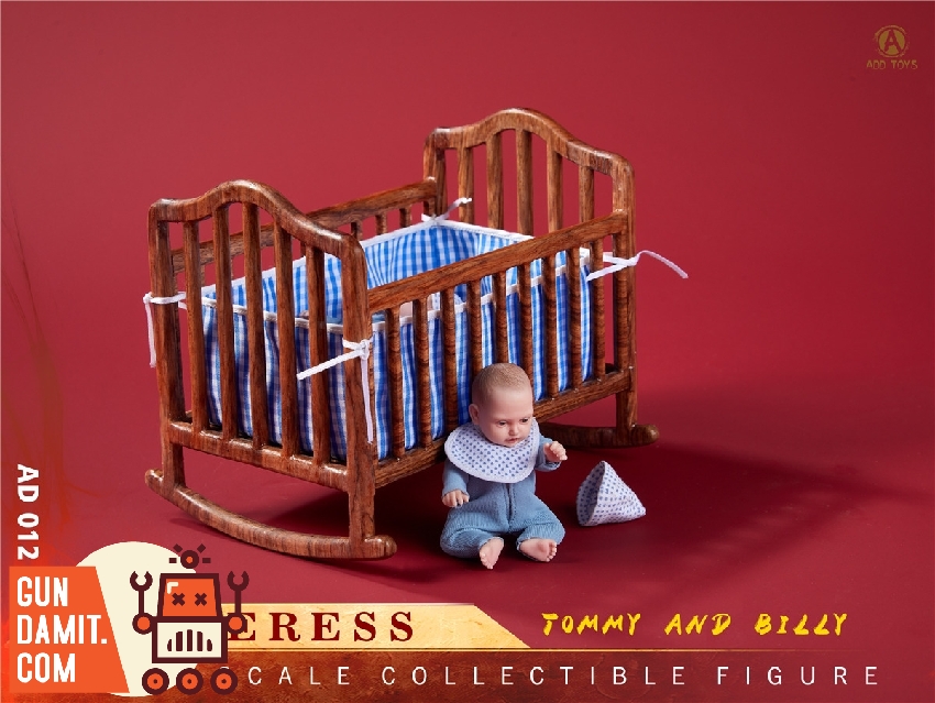 ADD Toys 1/6 AD-012B Tommy and Billy baby figure with wooden rocking crib ADD Toys 1/6 AD-012B Tommy and Billy baby figure with wooden rocking crib