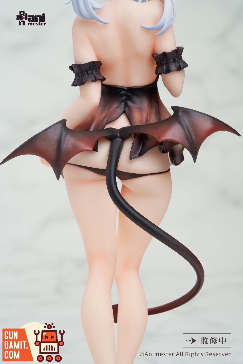 Animester 1/6 Lilith statue side angle showing bat wing details Animester 1/6 Lilith statue side angle showing bat wing details