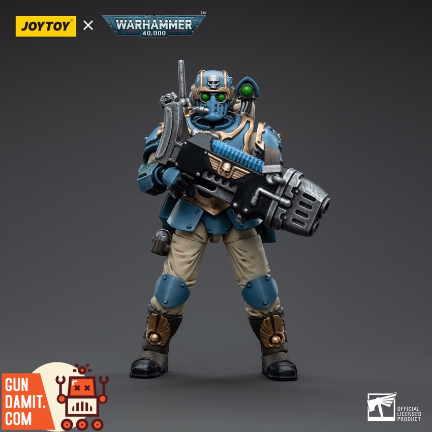 JoyToy 1/18 Warhammer 40K Astra Militarum Tempestus Scions 55th Kappic Eagles Plasma Gunner aiming plasma gun JoyToy 1/18 Warhammer 40K Astra Militarum Tempestus Scions 55th Kappic Eagles Plasma Gunner aiming plasma gun