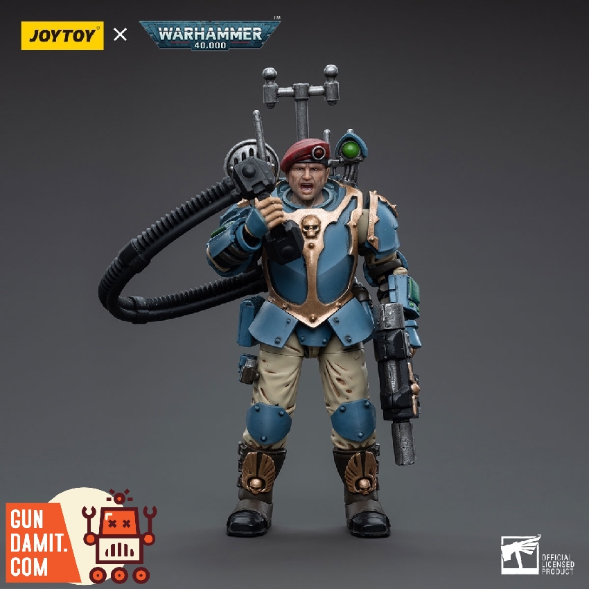 JoyToy 1/18 Warhammer 40K Tempestus Scions Vox Operator with communications equipment JoyToy 1/18 Warhammer 40K Tempestus Scions Vox Operator with communications equipment