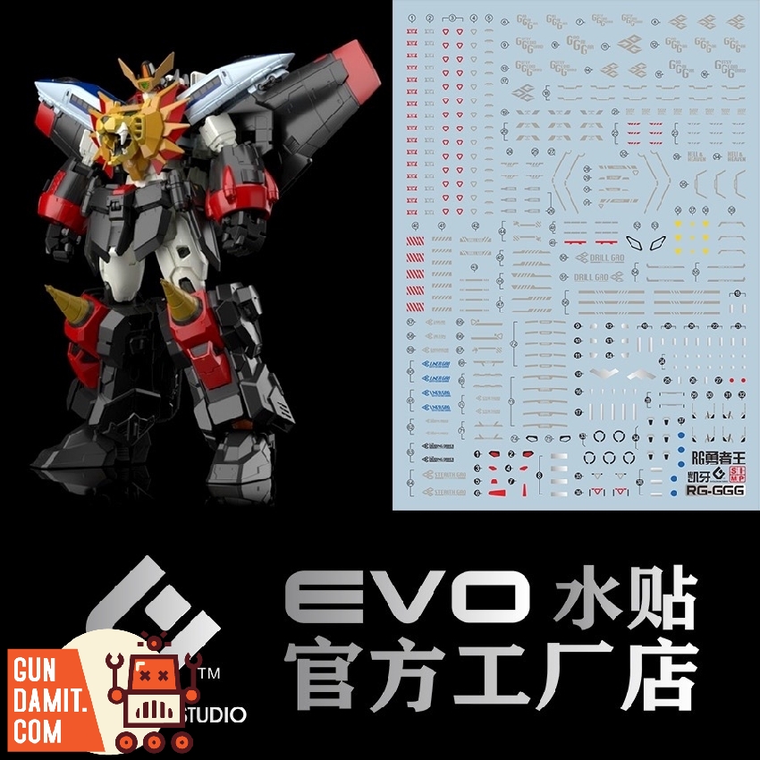 Evolution Studio RB-GH GaoGaiGar and GoldyMarg decal set with model preview Evolution Studio RB-GH GaoGaiGar and GoldyMarg decal set with model preview