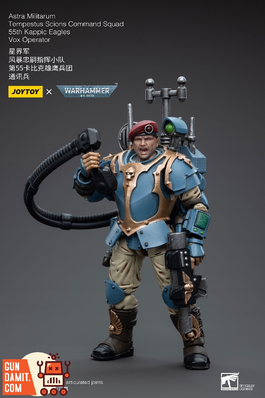 Vox Operator action figure with detailed vox-caster and hot-shot lasgun Vox Operator action figure with detailed vox-caster and hot-shot lasgun