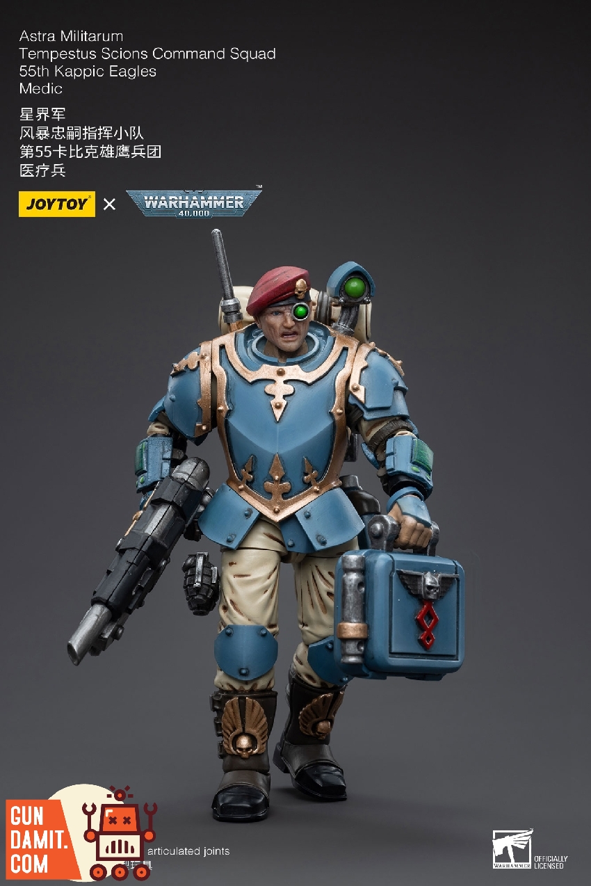 JoyToy Warhammer 40K Kappic Eagles Medic with beret and field equipment JoyToy Warhammer 40K Kappic Eagles Medic with beret and field equipment