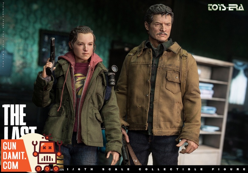 Toys Era PE016 Ellie figure close-up showing realistic headsculpt and green jacket Toys Era PE016 Ellie figure close-up showing realistic headsculpt and green jacket