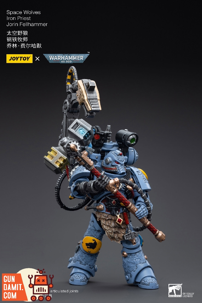 Jorin Fellhammer action figure showing detailed servo-arm and Gravis armor Jorin Fellhammer action figure showing detailed servo-arm and Gravis armor