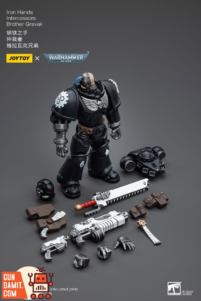 Brother Gravak action figure kneeling pose with detailed bolt rifle Brother Gravak action figure kneeling pose with detailed bolt rifle