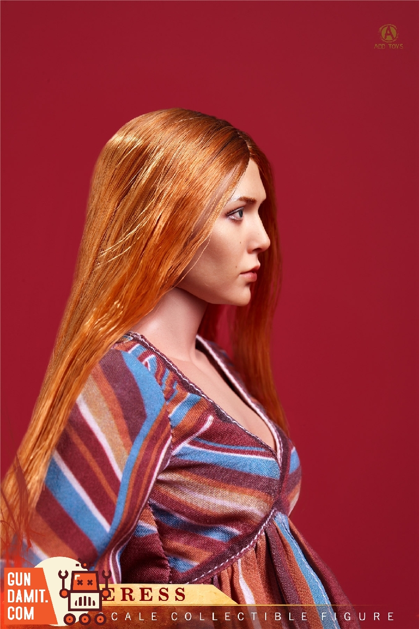 ADD Toys AD-012A Sorceress standing pose with flowing striped outfit ADD Toys AD-012A Sorceress standing pose with flowing striped outfit
