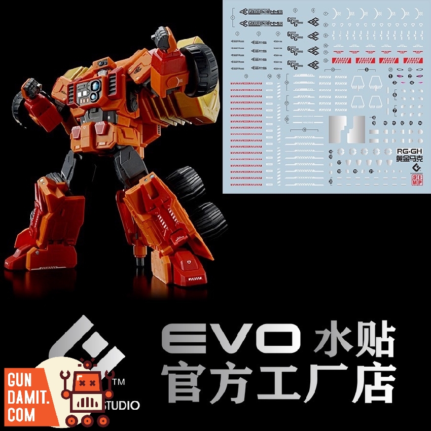 Evolution Studio water slide decals for GaoGaiGar close-up Evolution Studio water slide decals for GaoGaiGar close-up