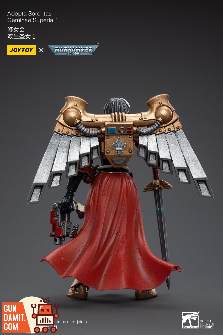Full accessory layout with Geminae Superia 1 figure flight stand power sword and bolt pistol Full accessory layout with Geminae Superia 1 figure flight stand power sword and bolt pistol