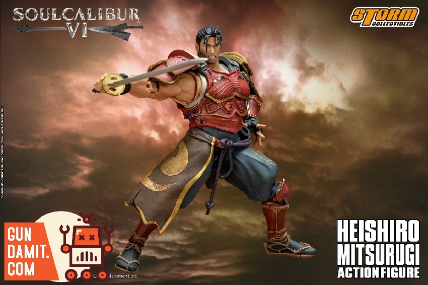 SoulCalibur VI Mitsurugi full body action pose with sword drawn SoulCalibur VI Mitsurugi full body action pose with sword drawn