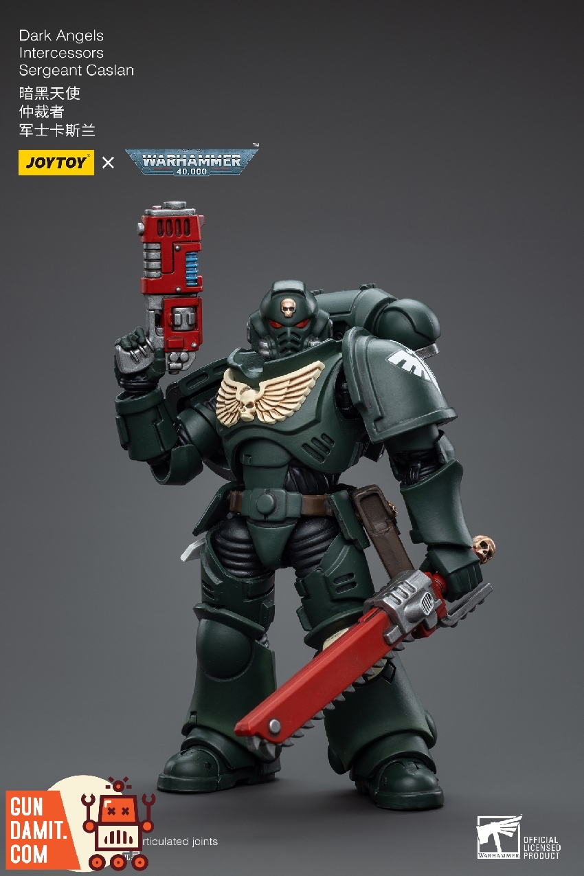 1/18 Dark Angels Intercessor side angle with bolt rifle and grenades 1/18 Dark Angels Intercessor side angle with bolt rifle and grenades