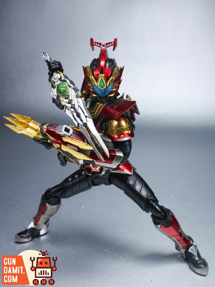 Armor Hero Carbon figure rear view with cape and weapon accessories Armor Hero Carbon figure rear view with cape and weapon accessories