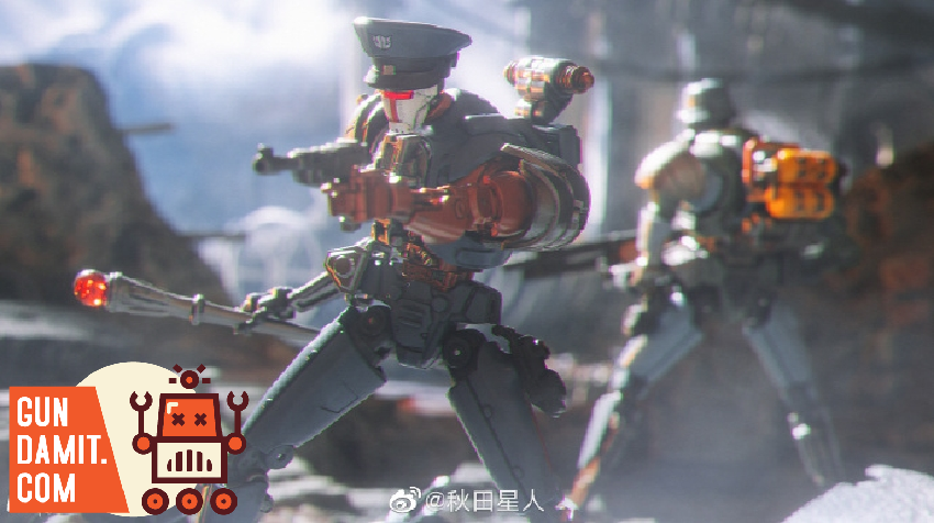 Assassination Squad Commander You Ling close-up with military beret and red eye Assassination Squad Commander You Ling close-up with military beret and red eye