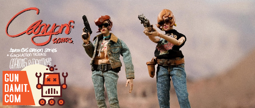 Canyon Sisters figure close-up showing punk outfit and face detail Canyon Sisters figure close-up showing punk outfit and face detail