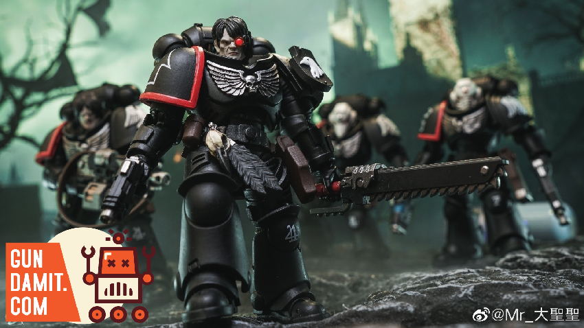 Raven Guard Intercessors chapter banner and squad display Raven Guard Intercessors chapter banner and squad display